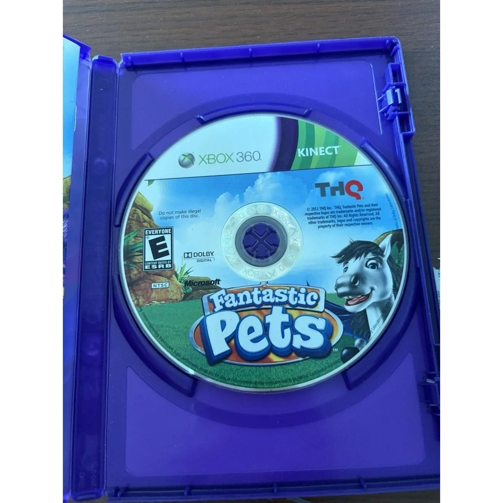 Fantastic Pets (Kinect)- Xbox 360 Video Game With Case Disc And Manual
